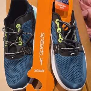Speedo Junior Aqua Trek Blue Water Shoes LARGE 4-5